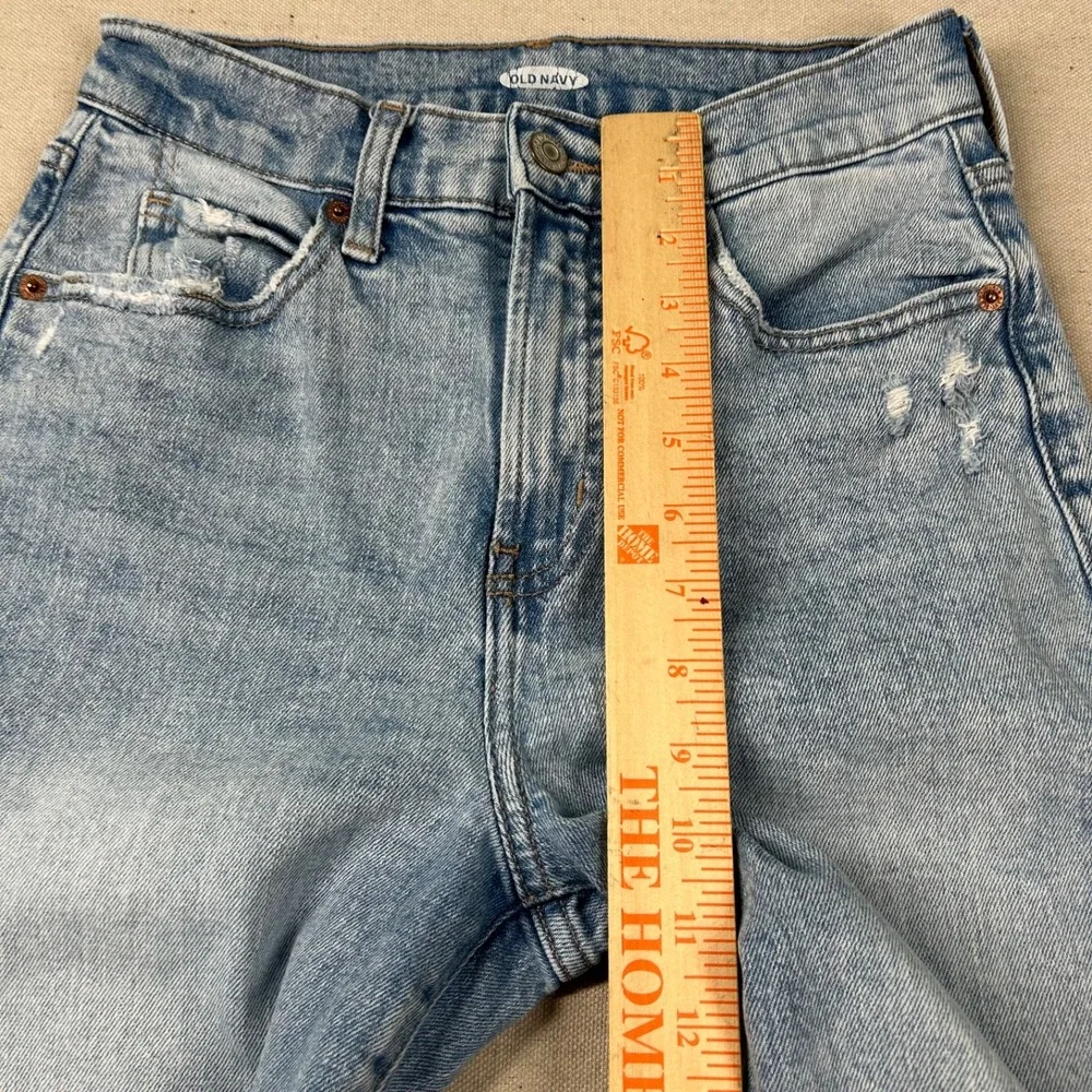 Old Navy Jeans‎ Womens 0 Erin Boyfriend Raw Hem High Rise Crop Denim